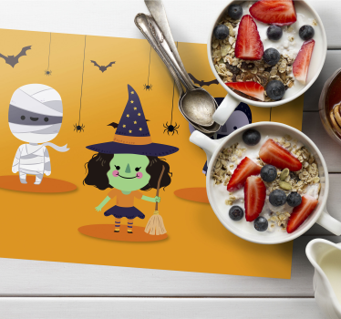 Srečne čarovnice mumija in vampirji halloween preproge - TenStickers