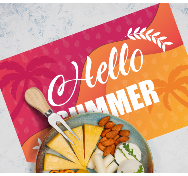 Summer greeting design izvirna jedilna podloga - TenStickers