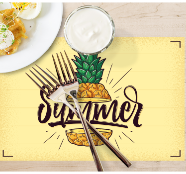 Summer pineapple graphic pogrinjek s citati - TenStickers
