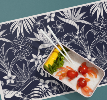 Tropical floral print elegantna pogrinjek - TenStickers