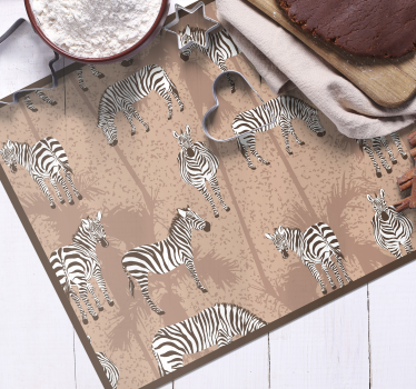 Zebra print style izvirna jedilna podloga - TenStickers