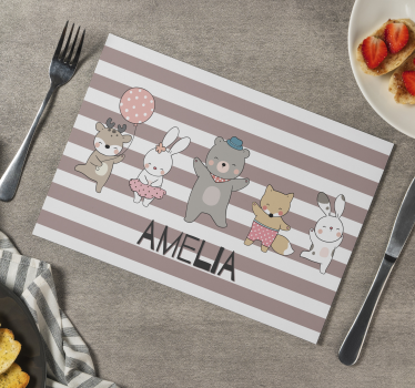 živali, ki plešejo z osebnimi namiznimi preprogami - TenStickers