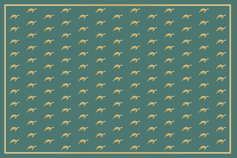 Sleek patterned surface pogrinjek z imenom - TenStickers