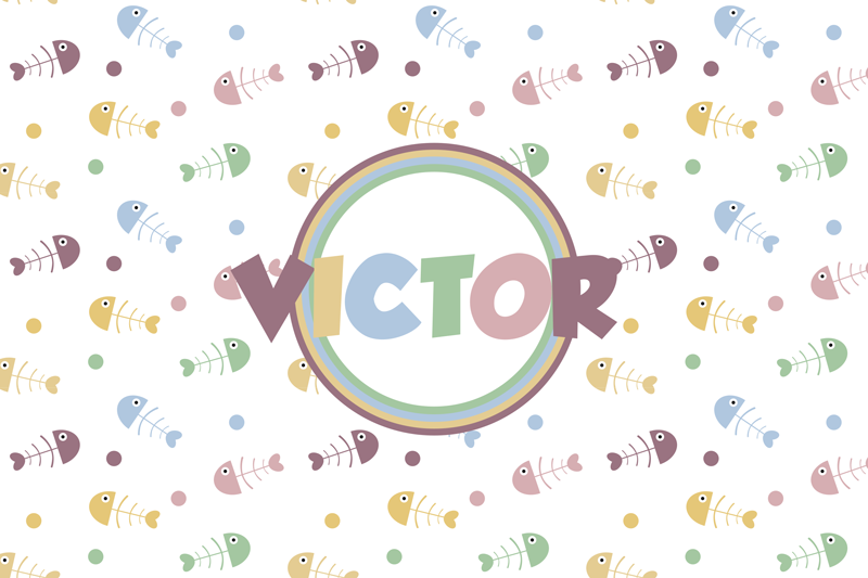 Lively fish concept otroški pogrinjek za mizo - TenStickers