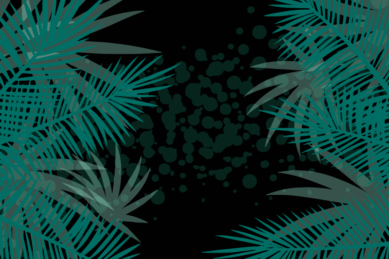 Tropical leaf background sodobno namizno podlogo - TenStickers