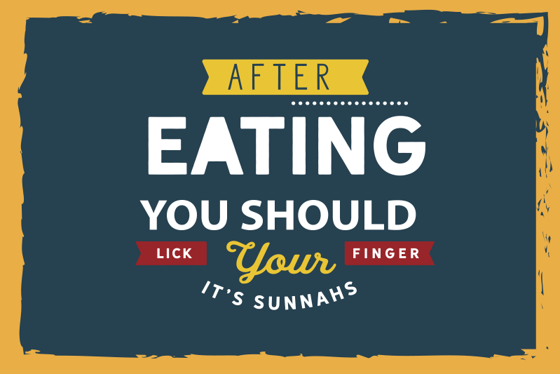 Eating finger lick pogrinjek s citati - TenStickers