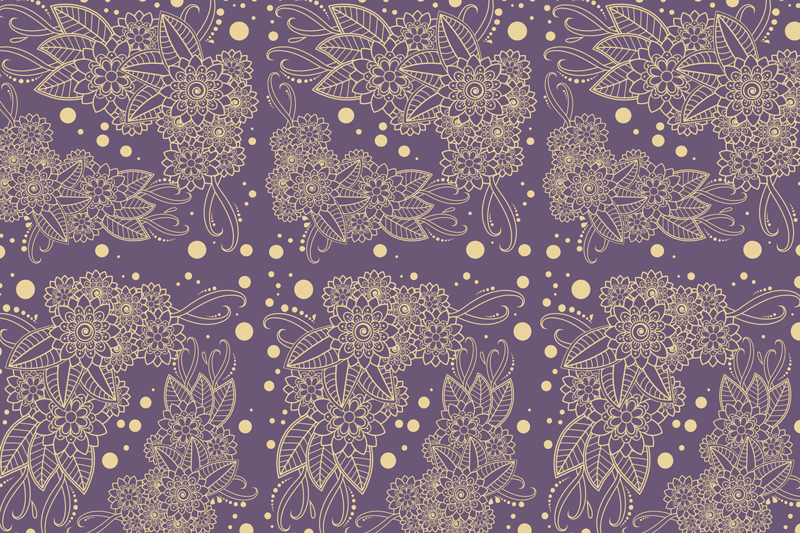 Botanical illustration backdrop teksturni pogrinjek - TenStickers