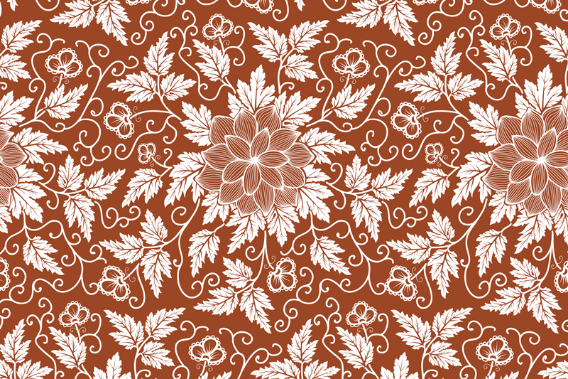 Floral print surface teksturiran pogrinjek - TenStickers