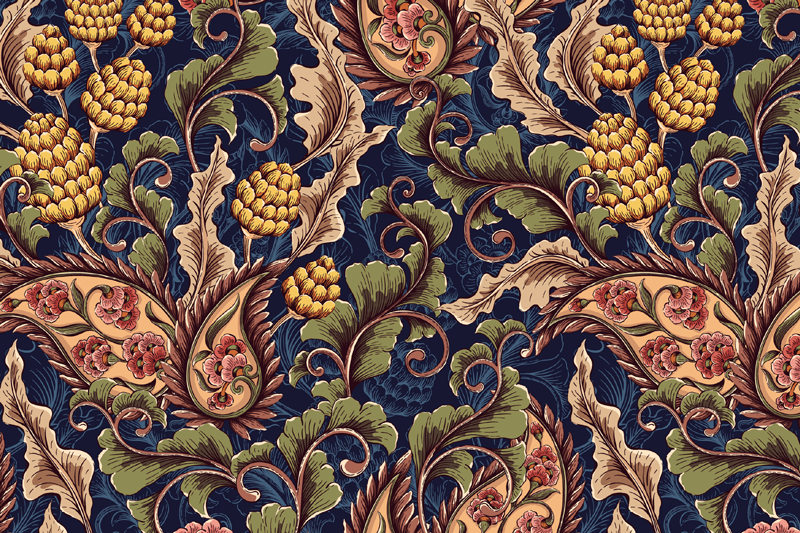 Realistične paisley ilustracije trendovskih platišč - TenStickers