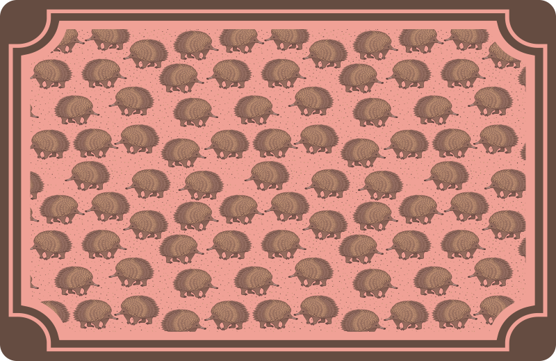 Hedgehog patterned surface izvirna jedilna podloga - TenStickers