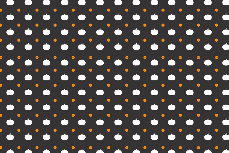 Pumpkin patterned surface pogrinjek - TenStickers