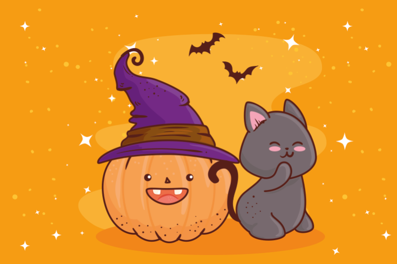 čarovnice otroci pogrinjki - TenStickers