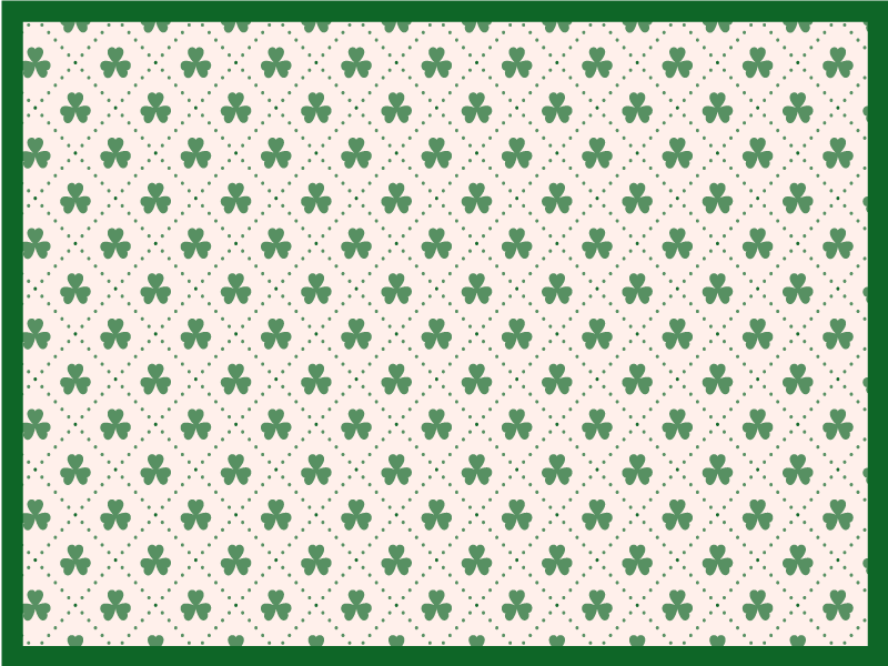 Clover pattern surface izvirna jedilna podloga - TenStickers