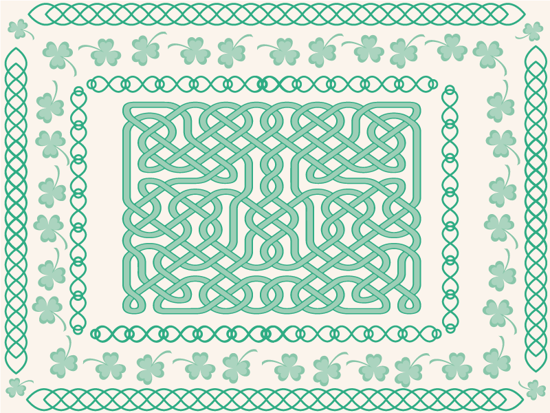 Celtic knot pattern izvirna jedilna podloga - TenStickers