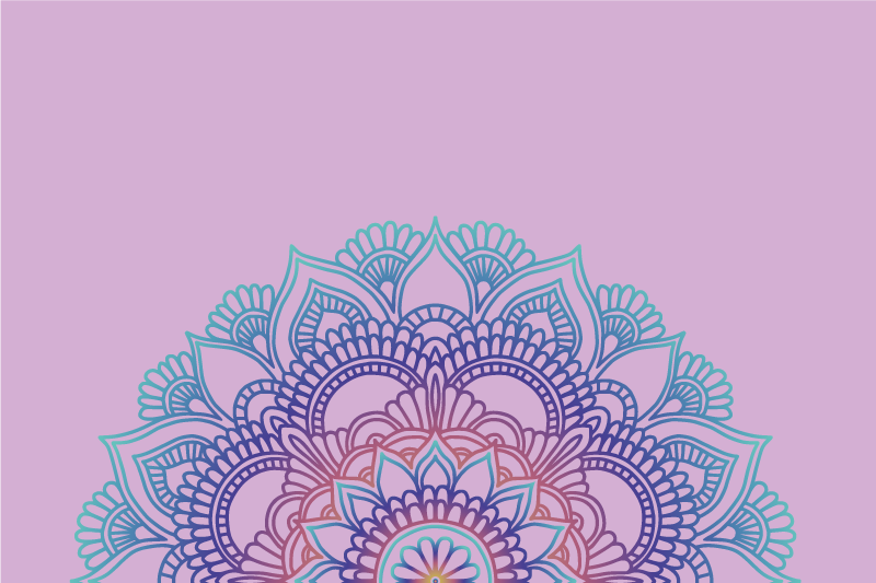 Polovični pogrinjki iz mandale - TenStickers