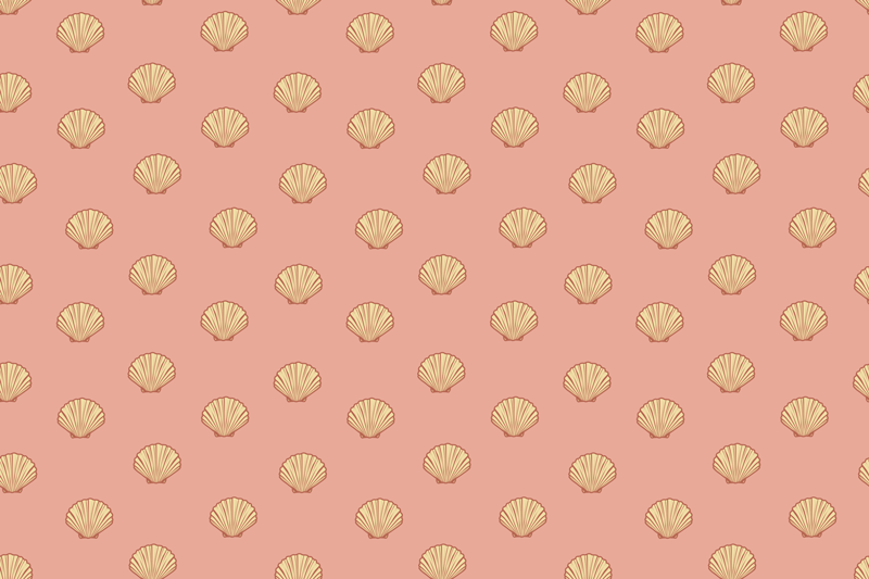 Shell pattern placemats izvirna jedilna podloga - TenStickers