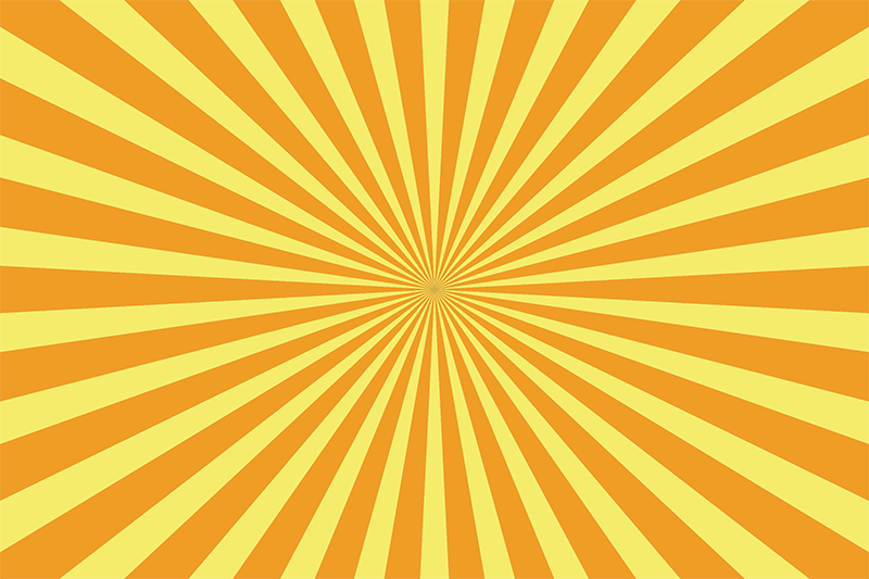Bold sunburst pattern pogrinjek s citati - TenStickers