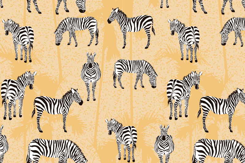 Zebra pattern overlay izvirna jedilna podloga - TenStickers