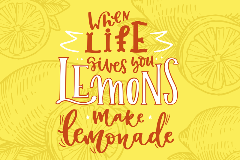Lemons motivational quote pogrinjek s citati - TenStickers