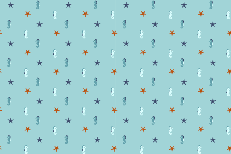 podloga za morsko življenje v morskem slogu - TenStickers