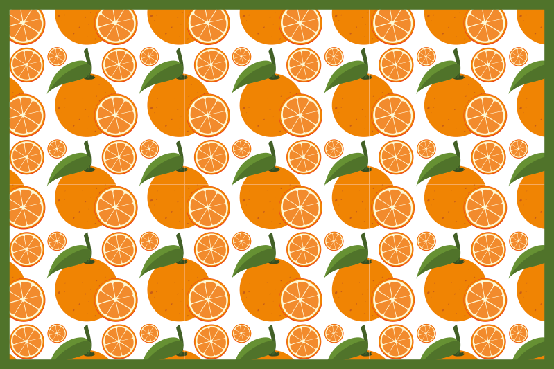 Citrus wedge arrangement izvirna jedilna podloga - TenStickers