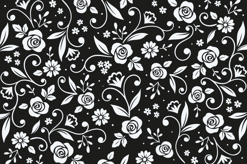 Botanical motif surface teksturna pogrinjek - TenStickers