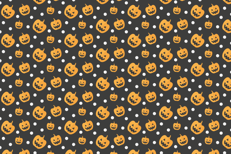 Pumpkin pattern tabletop pogrinjek - TenStickers