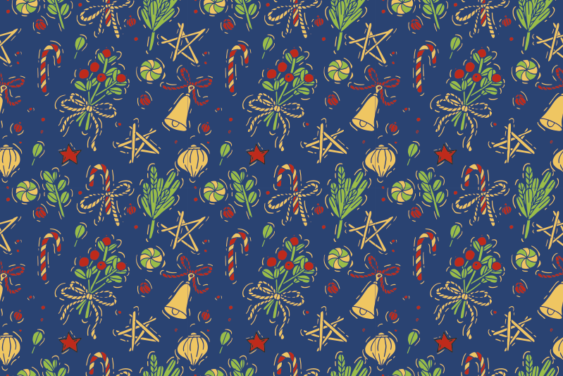 Božični bonboni pogrinjki - TenStickers