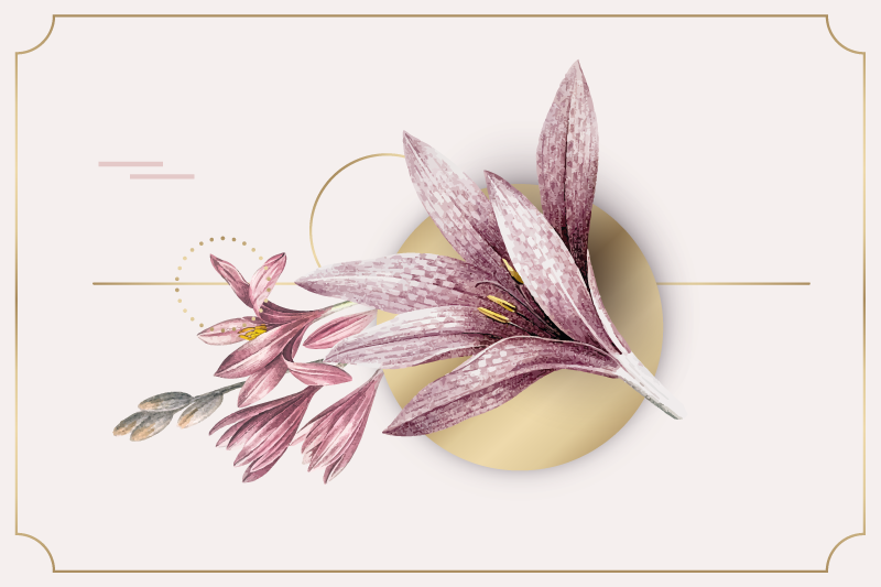 Elegant floral arrangement izvirna jedilna podloga - TenStickers