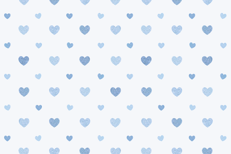 Light blue heart pattern izvirna jedilna podloga - TenStickers