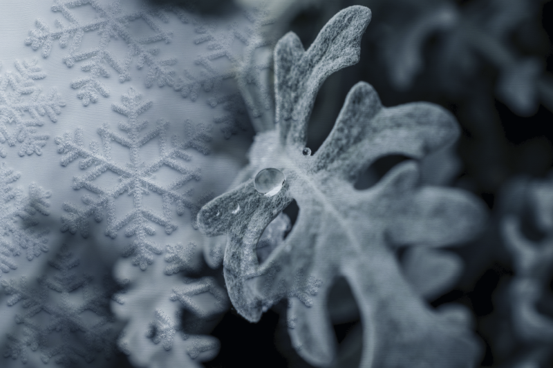 Elegantni vzorci snežink teksturni pogrinjek - TenStickers