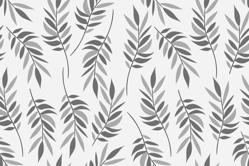Elegant leaf pattern teksturna pogrinjek - TenStickers
