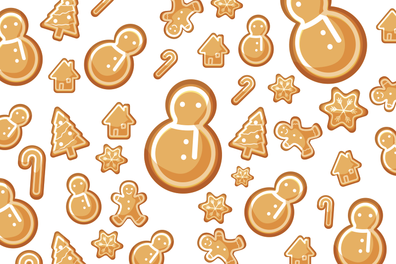 Festive holiday shapes božični pogrinec - TenStickers