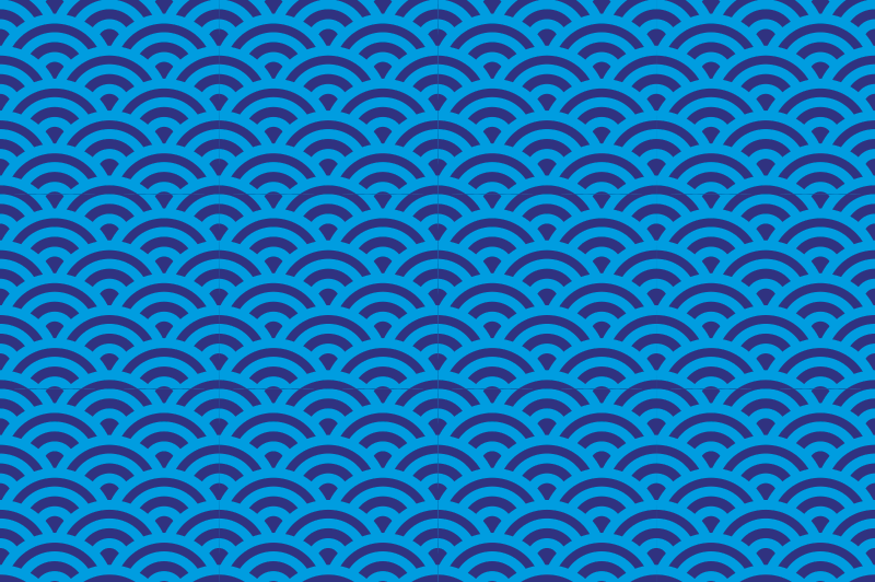 Curved wave element teksturna pogrinjek - TenStickers