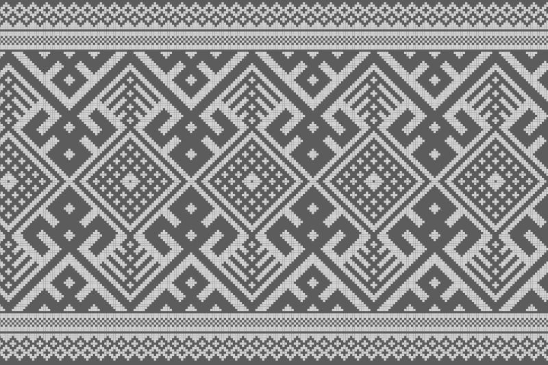 Geometric pattern table setting teksturna pogrinjek - TenStickers