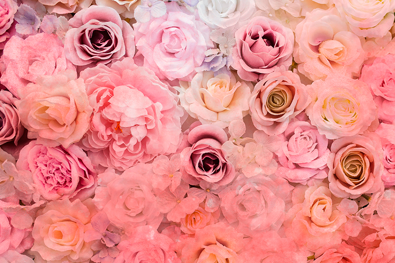 Floral rose pattern teksturni pogrinjek - TenStickers