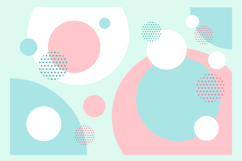 Geometric color blocks moderna miza - TenStickers