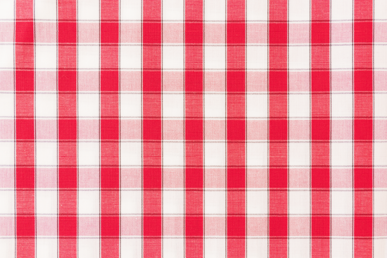 Red checkered pattern teksturna pogrinjek - TenStickers