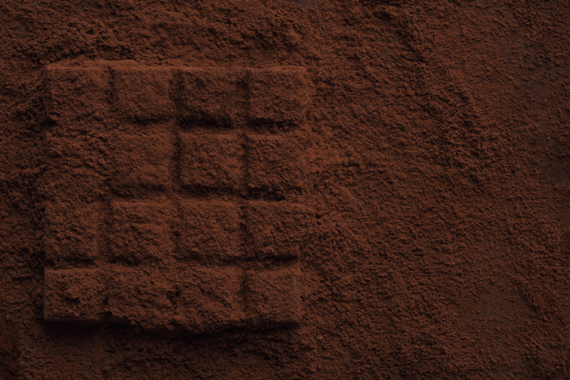 Chocolate powder texture izvirna jedilna podloga - TenStickers