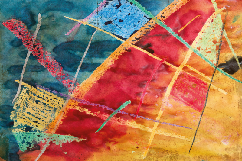 Vibrant geometric patterns izvirna jedilna podloga - TenStickers