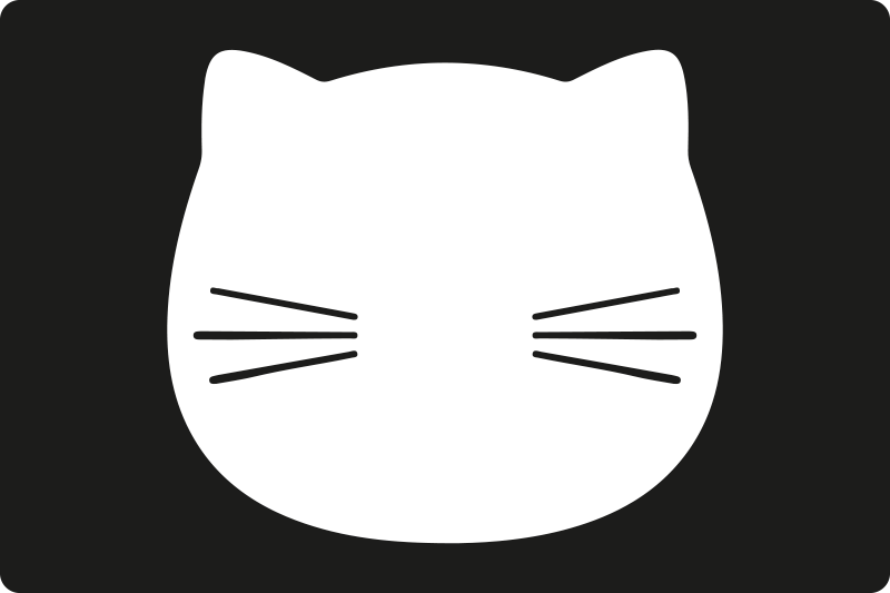 Cat face shape izvirna jedilna podloga - TenStickers