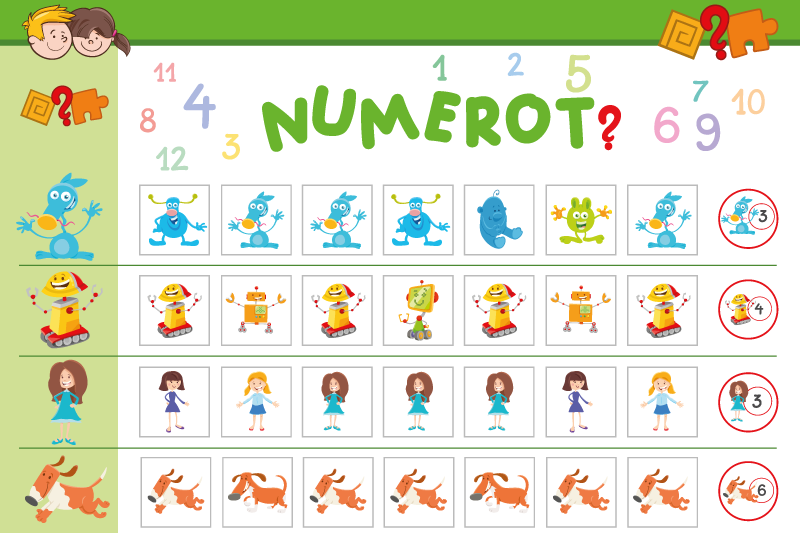 Colorful educational board otroški pogrinjek za mizo - TenStickers