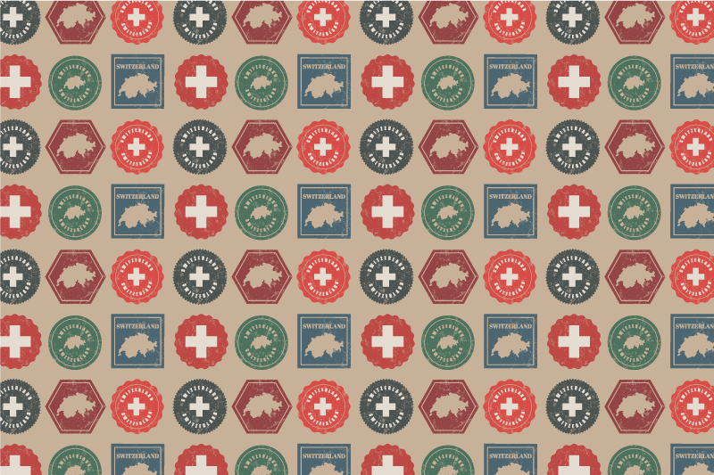 Switzerland flag seals izvirna jedilna podloga - TenStickers