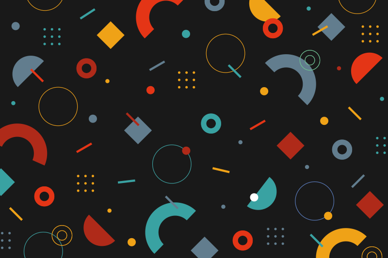 Geometrijski barvni vzorec modernih prtov - TenStickers