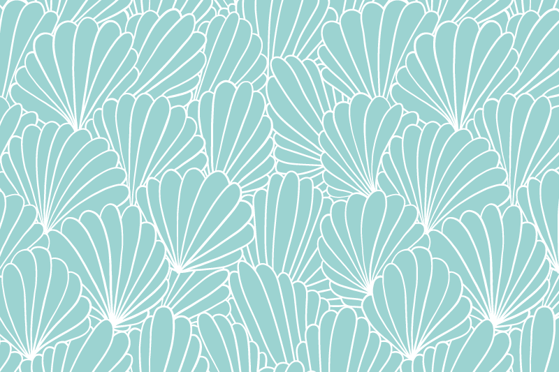 Shell patterned surface teksturna pogrinjek - TenStickers