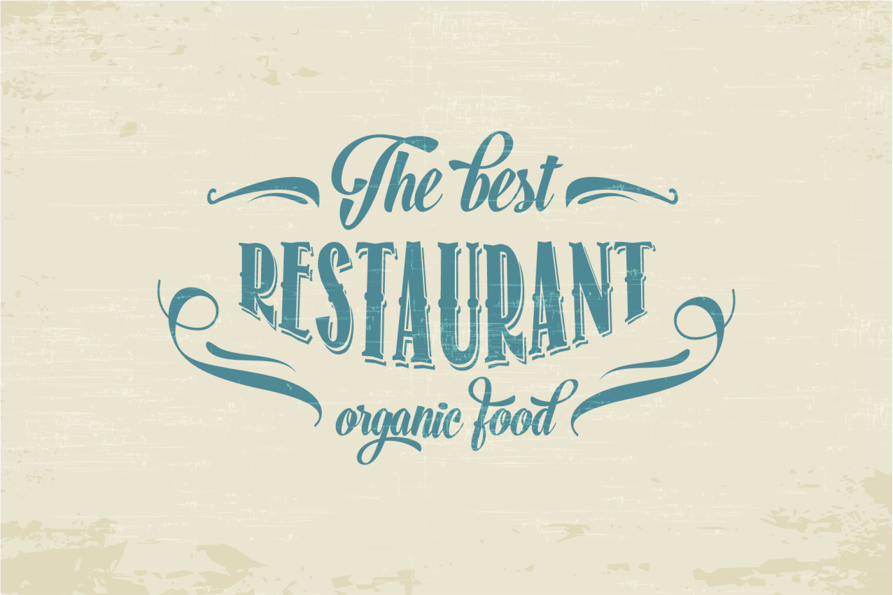 Restaurant organic food citati na pogrinjku - TenStickers