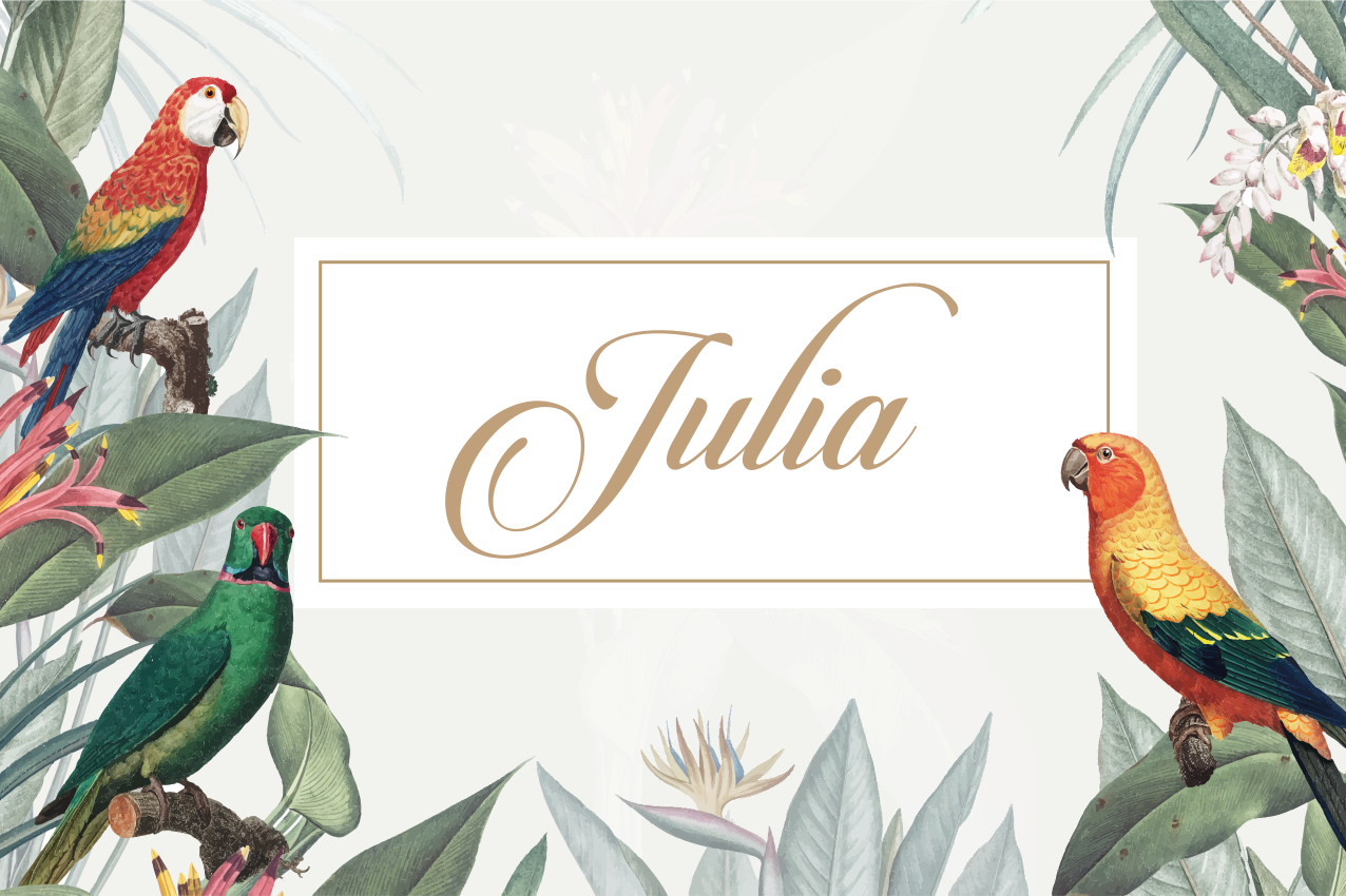 Elegant name placement pogrinjek z imenom - TenStickers