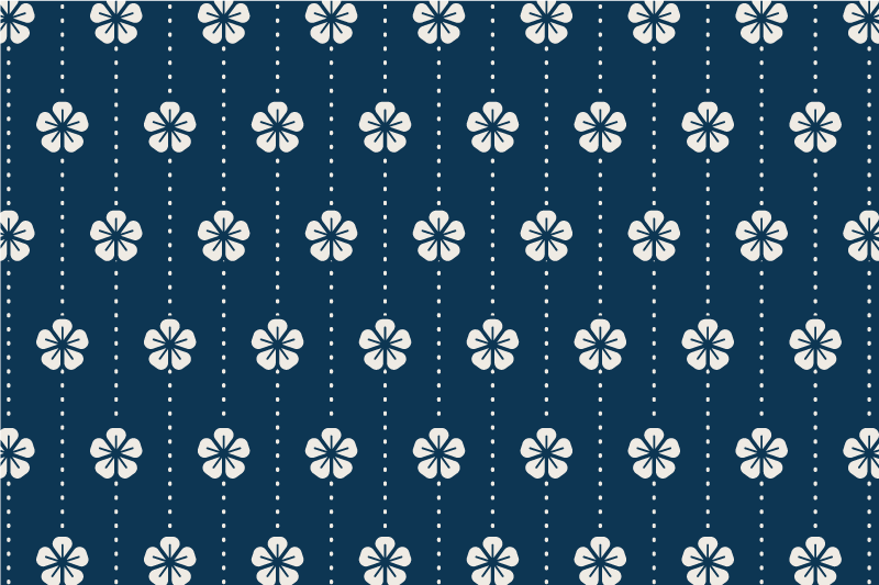 Floral pattern tabletop izvirna jedilna podloga - TenStickers