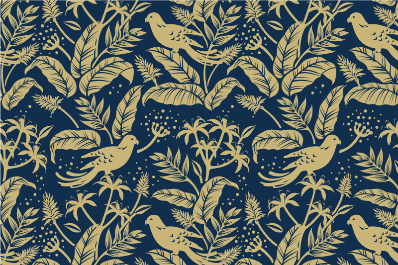 Graceful leaf motif izvirna jedilna podloga - TenStickers