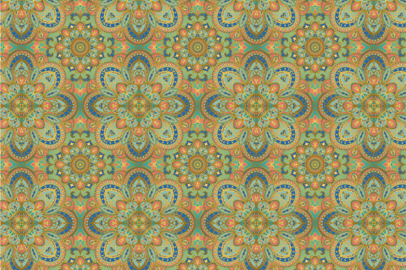 Elaborate floral arrangement z izvirno jedilno podlogo - TenStickers
